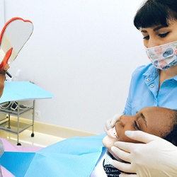 Woman at cosmetic consultation